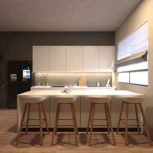 Cocina Rectangular + Isla